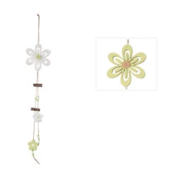 Dekohänger Aus Holz - Blume - Ca. 64 X 12 Cm - 1 Stück -Saisonale Dekorationen blume0