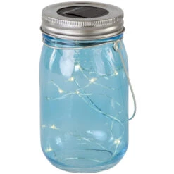 LED-Solarlampe - Aus Glas - 8 X 14 Cm - 1 Stück -Saisonale Dekorationen d1