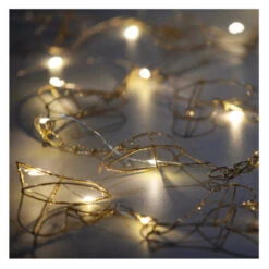 LED-Girlande - Herzen - 150 X 7,5 Cm - 1 Stück -Saisonale Dekorationen goldene